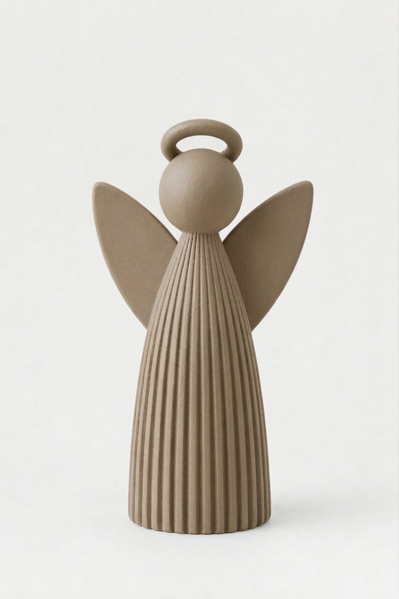 Anjo Decorativo Estilo Japandi Minimalista Escultura Moderna