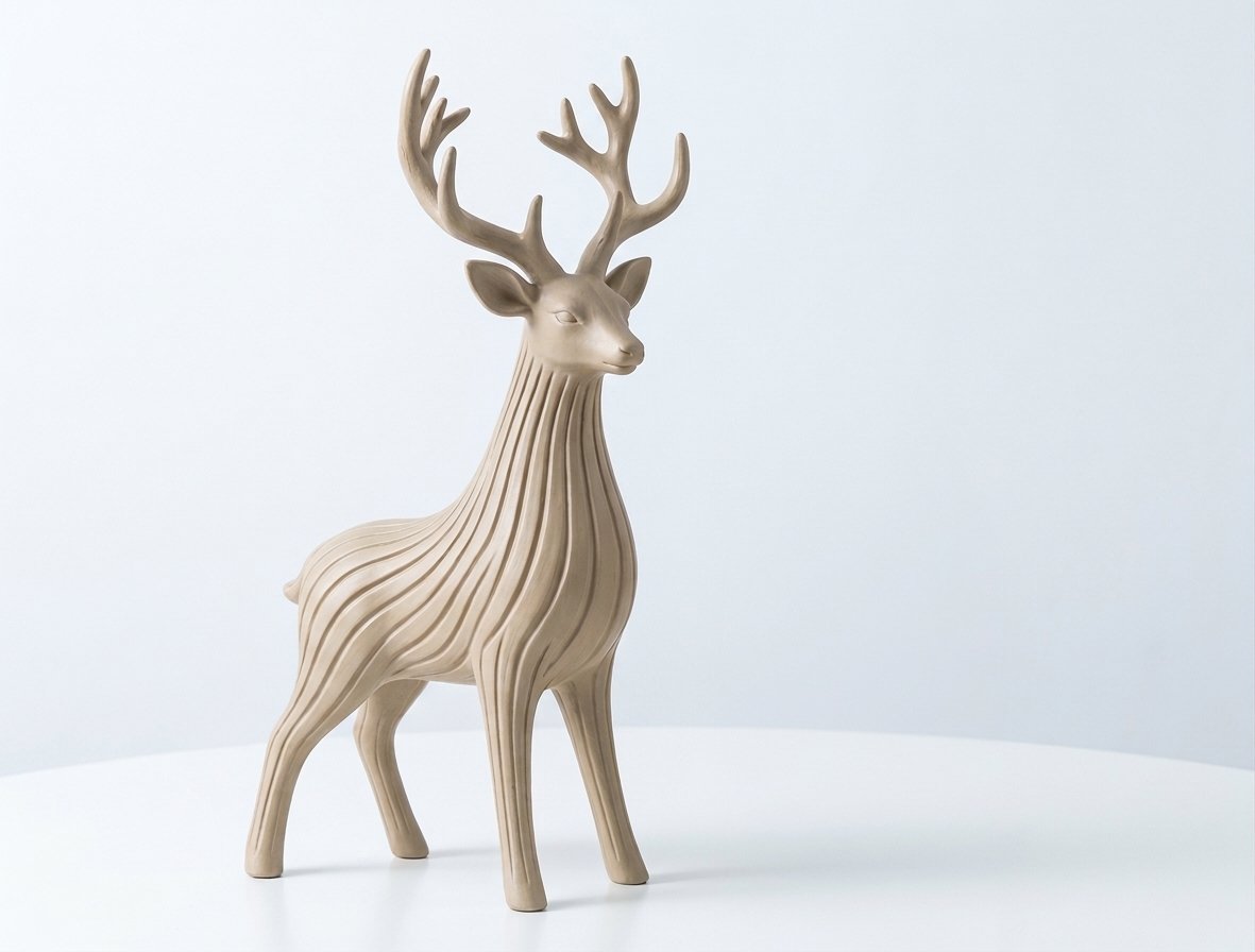 Rena Grande Decorativa Estilo Japandi Minimalista Escultura Moderna