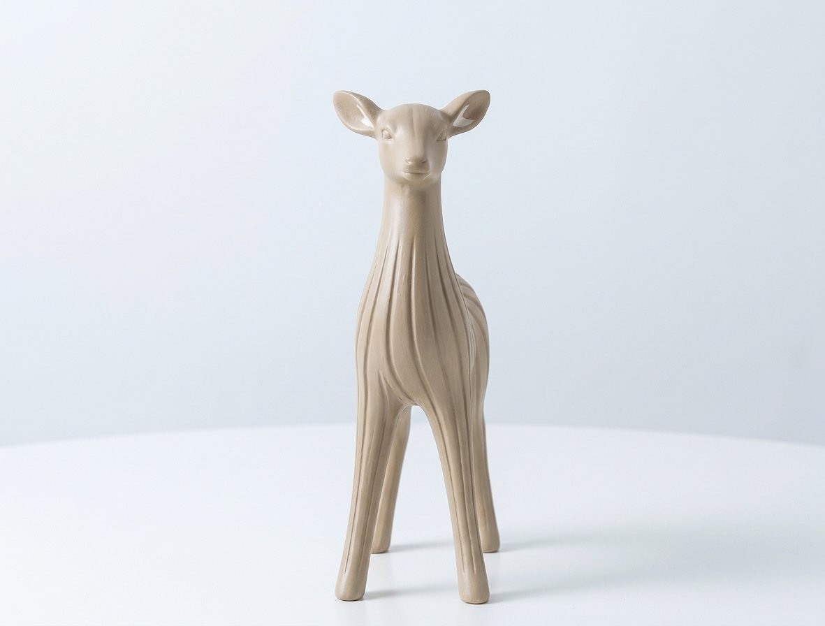 Rena Pequena Decorativa Estilo Japandi Minimalista Escultura Moderna